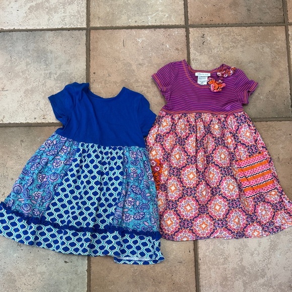 Bonnie Jean Blue and Pink Kids Dress Duo - Picture 1 of 7